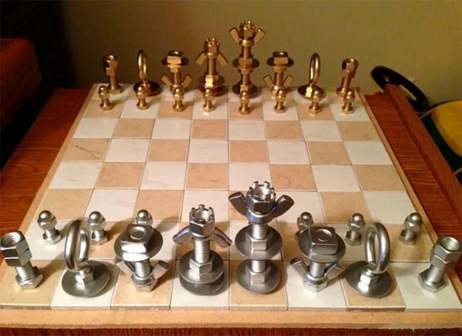 Металлические шахмат