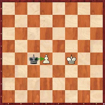 Диаграмма 2: Как ест (рубит) король в шахматах?
