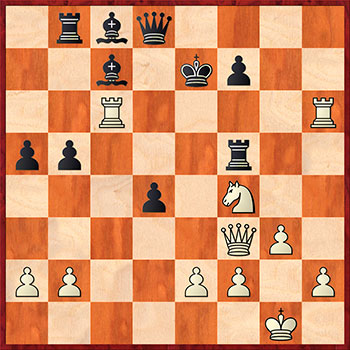Комбинация №5: G. Kasparov – V. Gavrikov, Frunze 1981