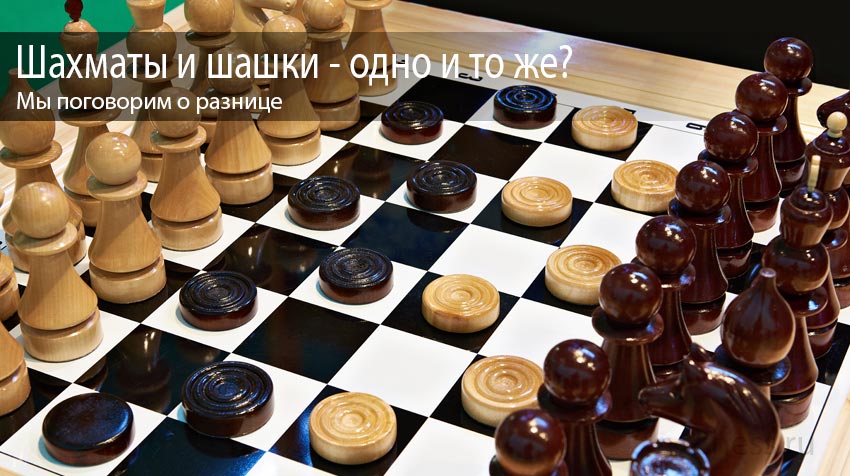Шахматы и шашки - одно и то же? Мы поговорим о разнице